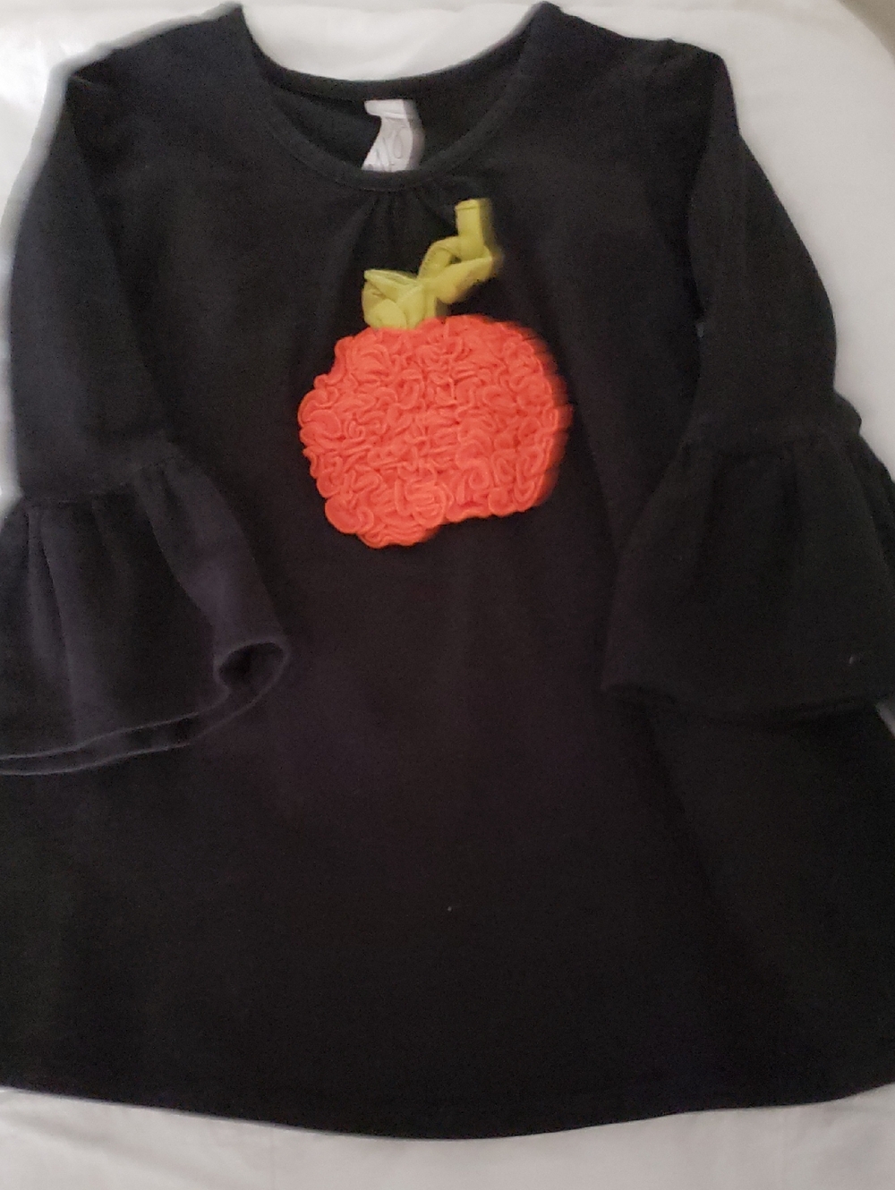 Love U Lots Black Pumpkin Dress 3t